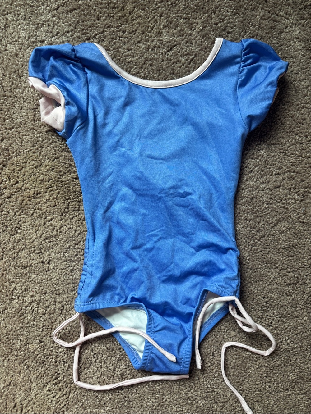 Well Dressed Wolf - Wildling - Blue Kids One-Piece Swimsuit with Pink Trim